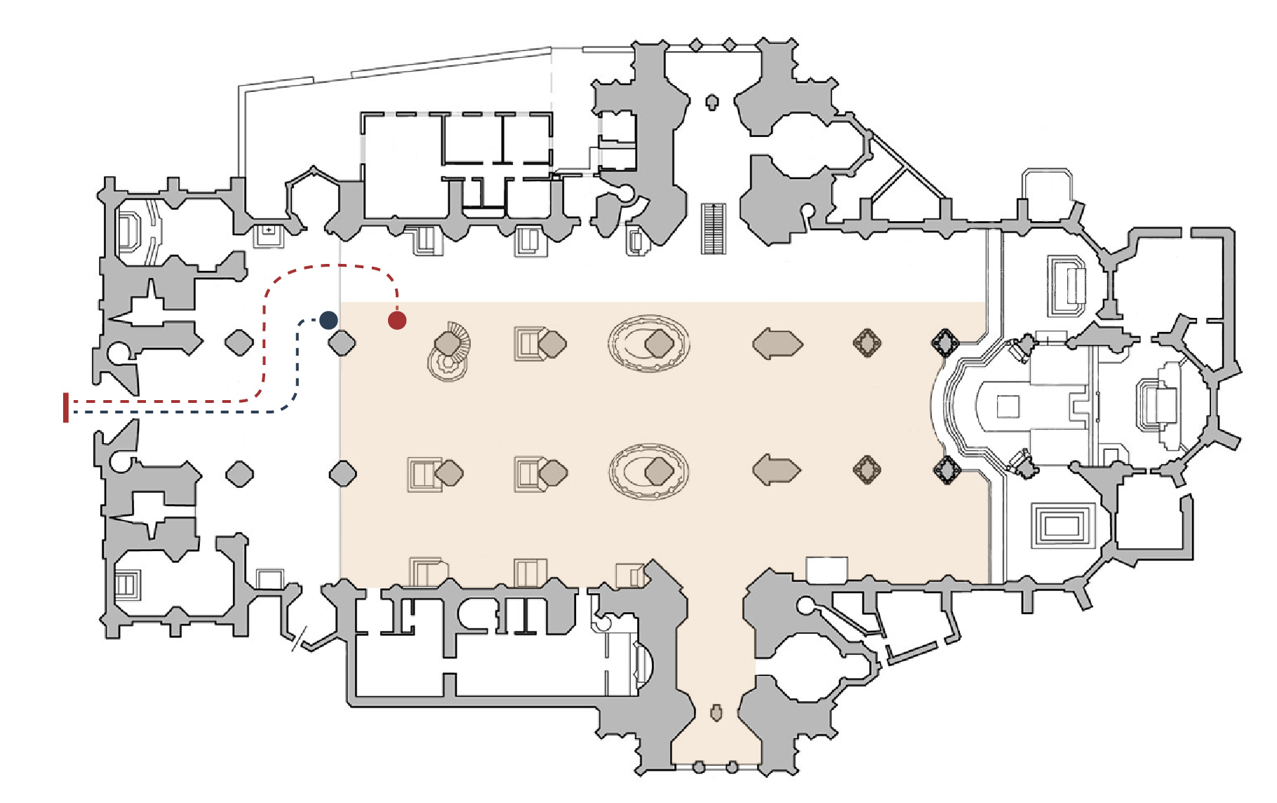 Floor plan of the cathedral
