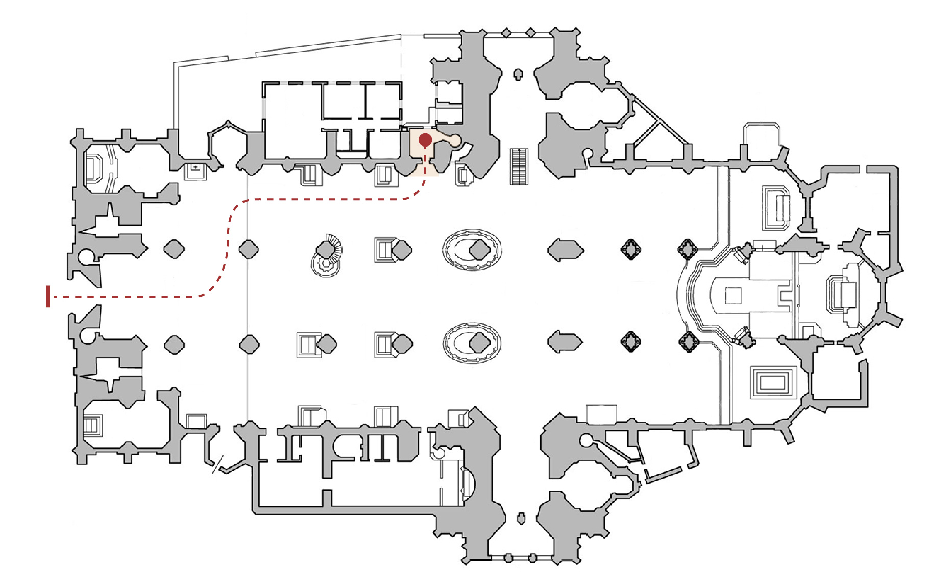 Floor plan of the North Tower